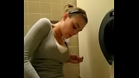 Toilet public masturbation amateur