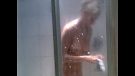 Brother watching sister nude in shower