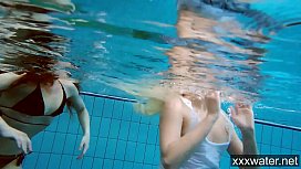 Russian teen blonde pool