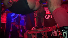 Gay fisting live show on stage