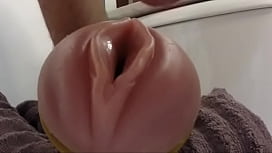 My cock and fleshlight masturbation