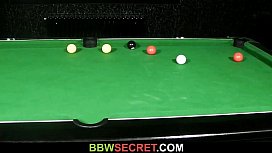 Older mature fucks younger on pool table