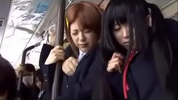 Chikan teen girls on bus scene