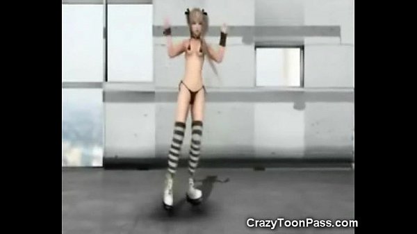 Sexy hentai bikini dance scene