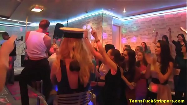 Party teens go wild for cock scene