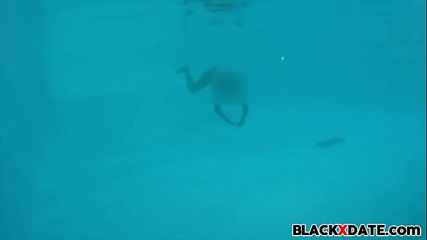 Underwater one piece swimsuit masturbation scene