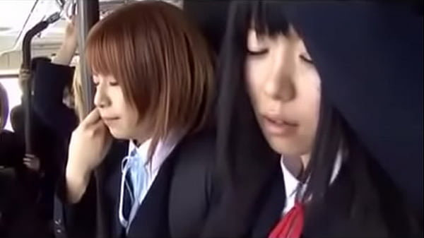 Chikan teen girls on bus scene