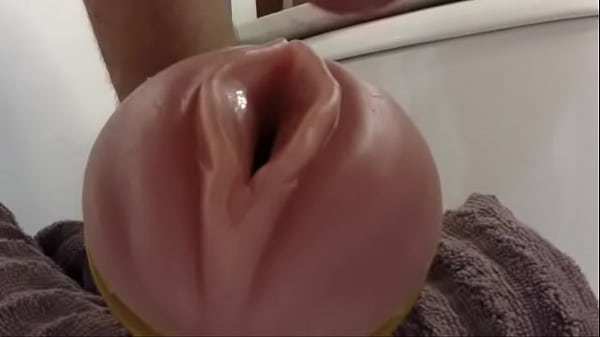My cock and fleshlight masturbation scene