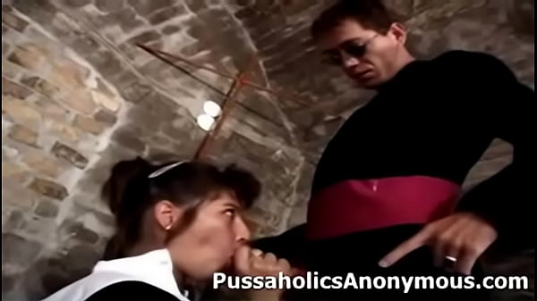 Extreme cunt whipping mature priest scene
