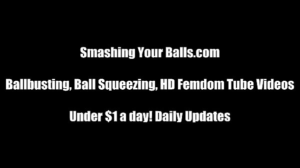 Mature femdom grab balls scene