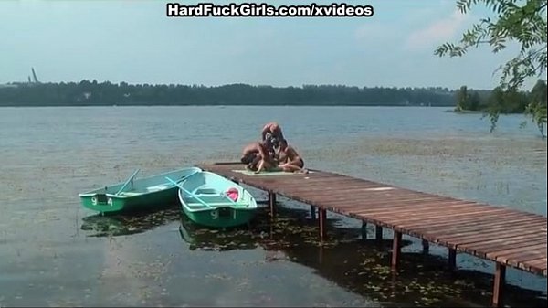 Group sex on the dock xxx scene