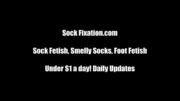 Son licking mom feet sniff socks scene