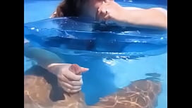 Public masturbation pool cum face