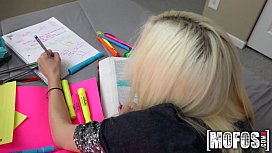 Blonde teen study sex