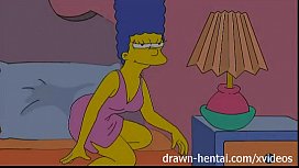 Simpsons hentai sexy marge washes dishes