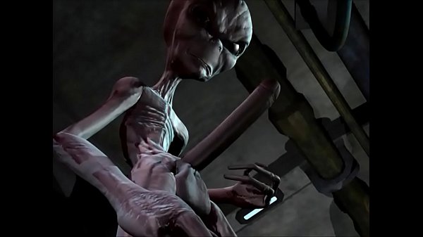 Alien animation impregnant scene