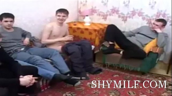 Russian mature lady group sex scene