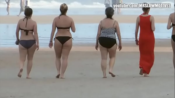 Candid big asses selection slow motion scene