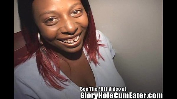 Ebony gloryhole cumshots scene