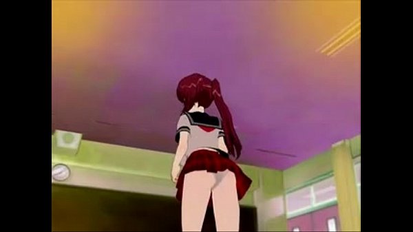 Hentai schoolgirl wanking cock scene