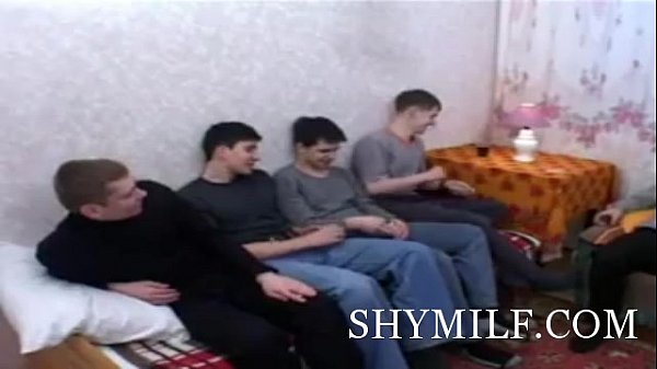 Russian mature lady group sex scene