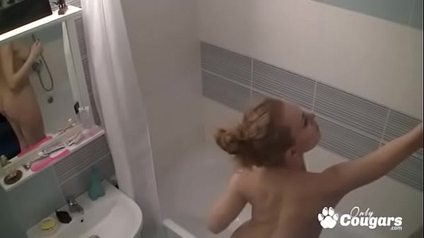 Mature blonde masturbating hidden scene