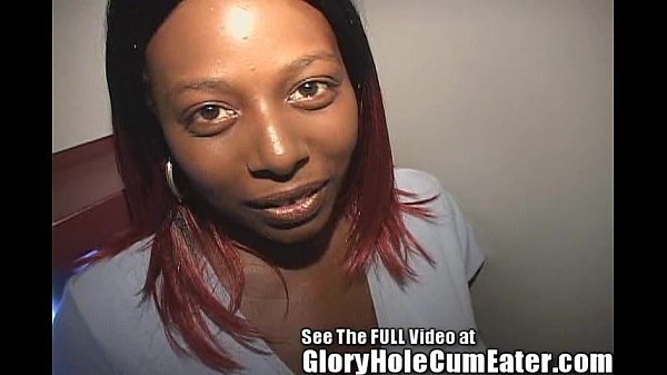 Ebony gloryhole cumshots scene