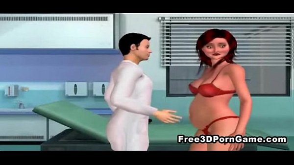 Pregnant honey visits her gynecol scene