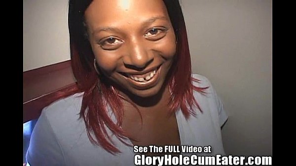 Ebony gloryhole cumshots scene