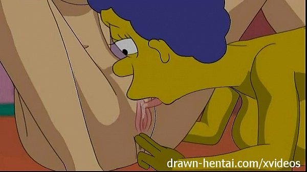 Simpsons hentai sexy marge washes dishes scene