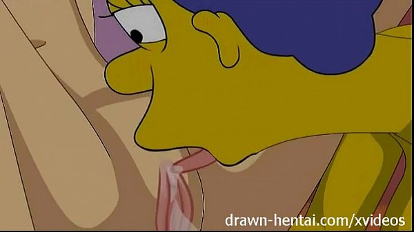 Simpsons hentai sexy marge washes dishes scene