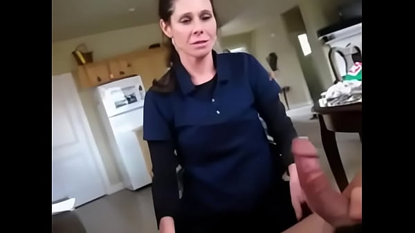Mom surprise young boy scene
